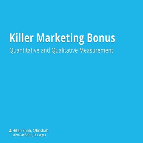 Killer Marketing Bonus