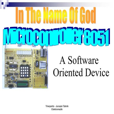 Microcontroller 8051 | PPTX