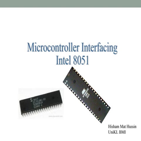 8051 Microcontroller I/O ports | PDF