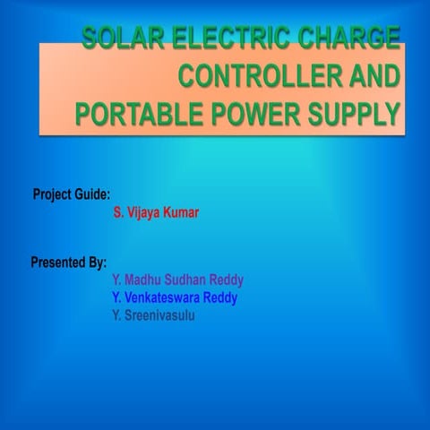 Micro controller based mppt with pv charger