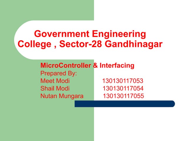 Microcontroller instruction set