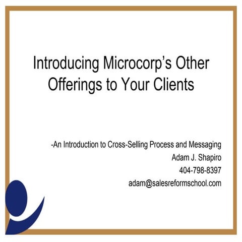 Intro to Cross-Selling