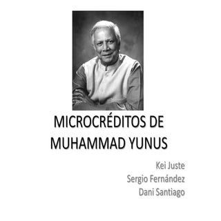 Microcréditos de Muhammad Yunus