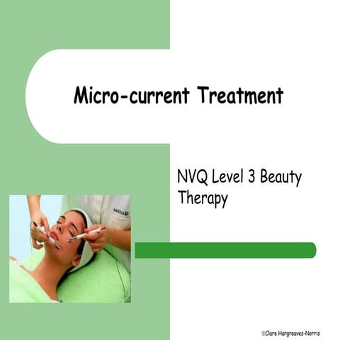 Microcurrent treatment