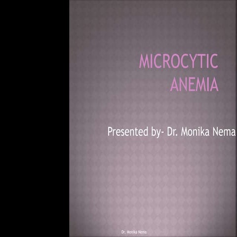 Microcytic anemia