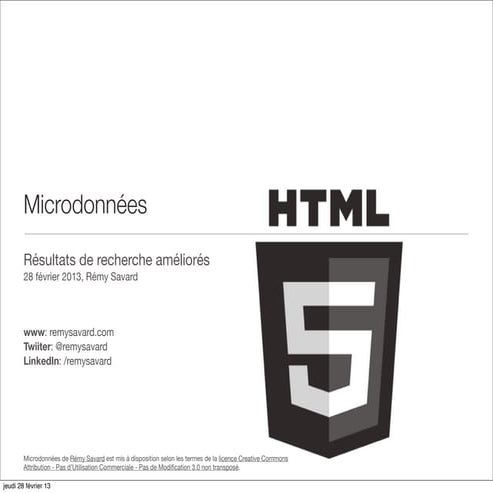 Résultats de recherche améliorés avec les microdonnées HTML5