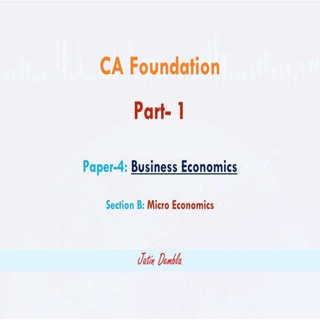 Micro Economics for class 12 and class 11