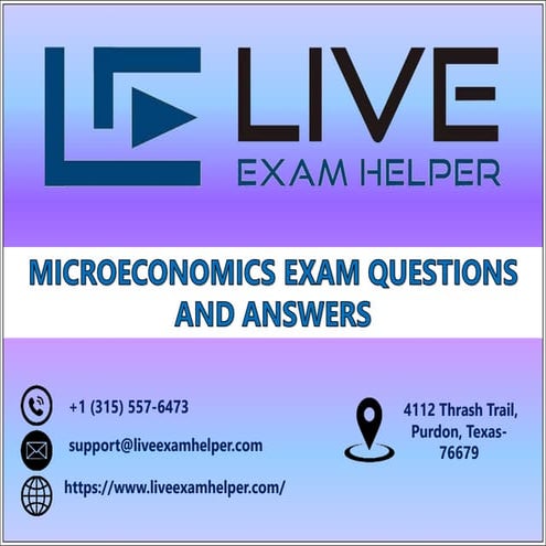 Microeconomics Exam Questions and Answers