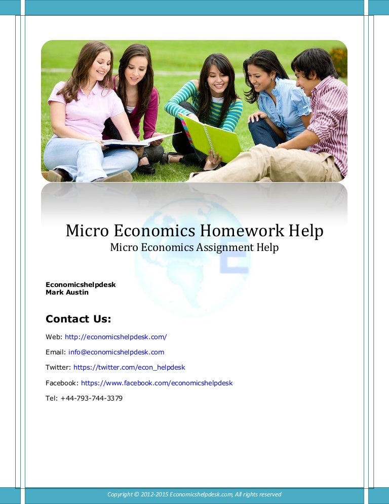 Economics coursework help