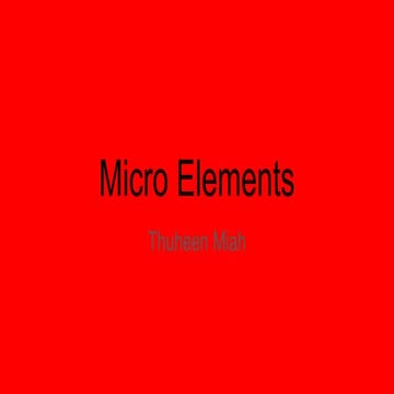Micro elements (8)