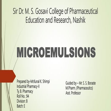 Novel Microemulsion 
