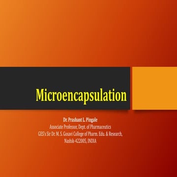Microencapsulation