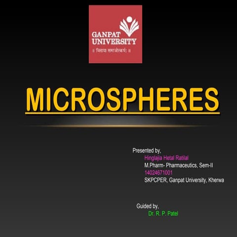 Microencapsulation  ndds roll no.01