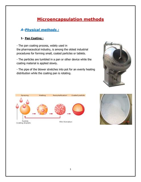 coacervation-phase separation technique in micro encapsulation | PPTX
