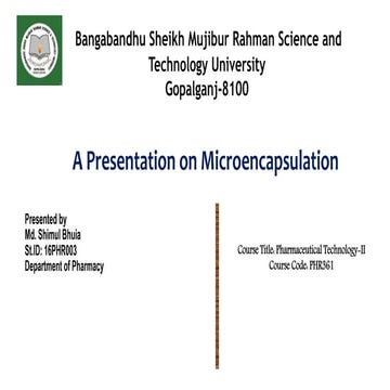 Microencapsulation 