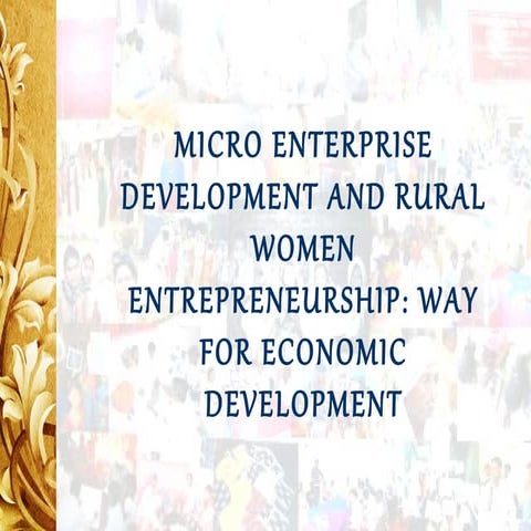 Micro enterprise development and rural women enterpurinship by Parvani Sharma