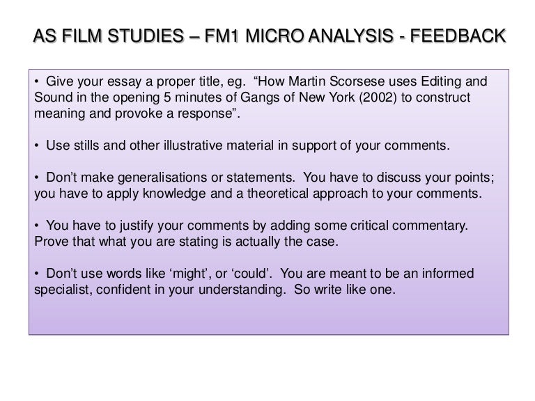 commentary in an essay