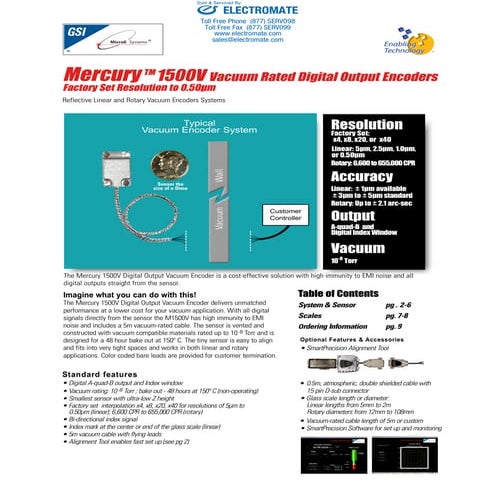 Micro e systems_mercury1500v_datasheet