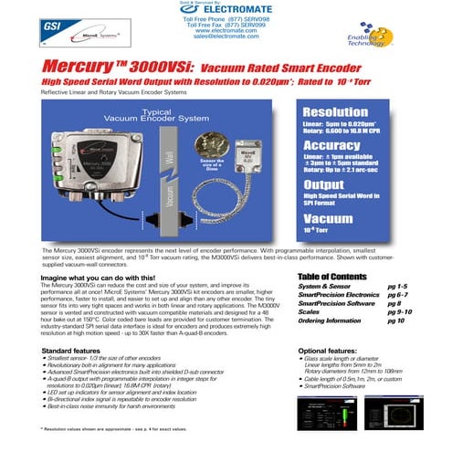 Micro e systems_mercury3000vsi_datasheet