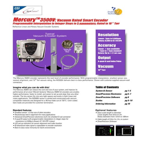 Micro e systems_mercury3500v_datasheet