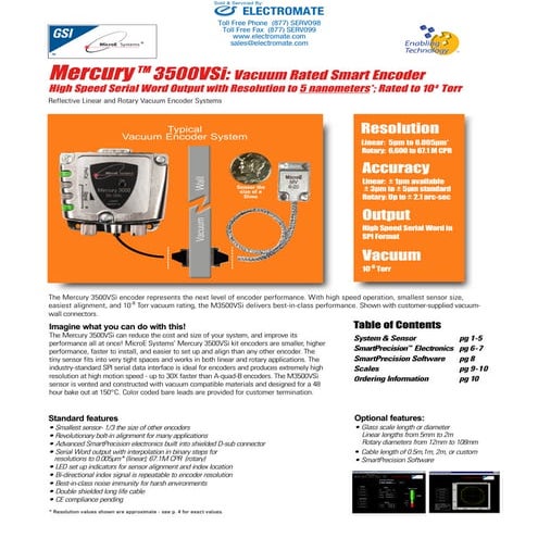 Micro e systems_mercury3500vsi_datasheet