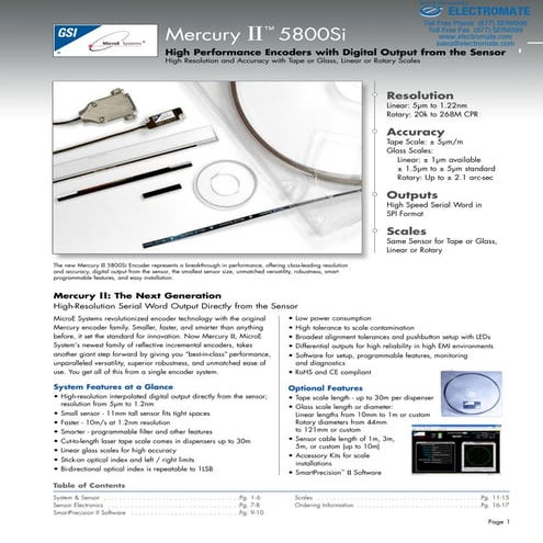 Micro e systems_mercuryii5800si_datasheet