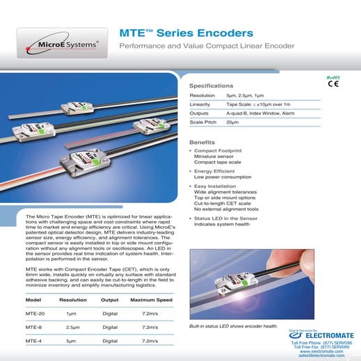 Micro e systems_mte_2p_datasheet | PDF