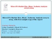 Micro evs size, share  industry analysis 2019 to 2024