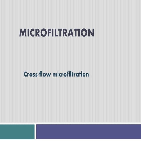 Microfiltration