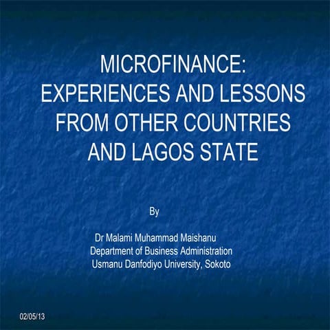 Microfinance