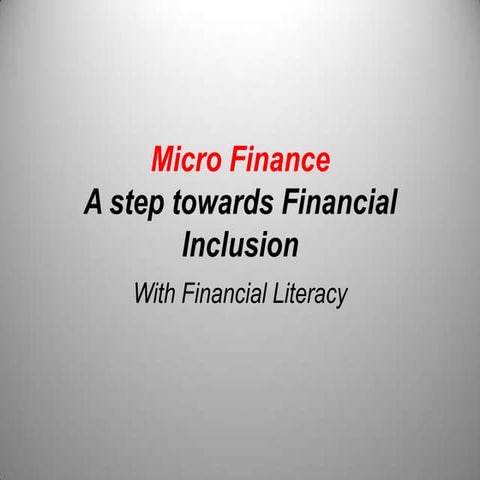 Micro Finance