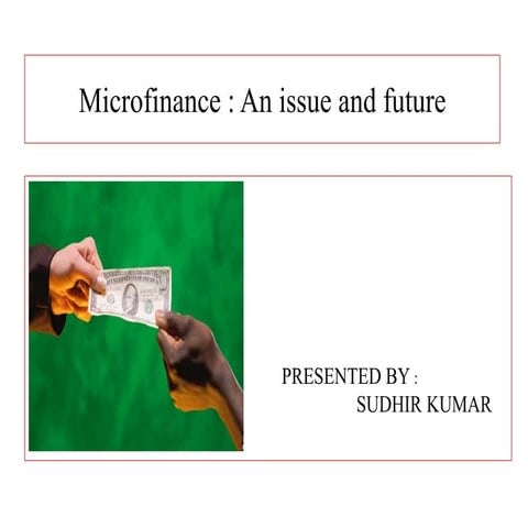 Microfinance | PPTX