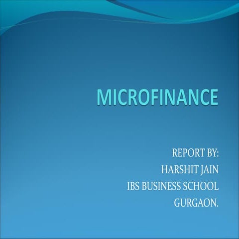 Microfinance