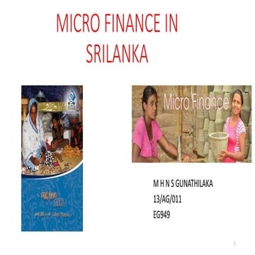 Microfinance in srilanaka