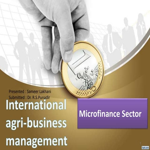 Presentation - Microfinance in India | PPTX