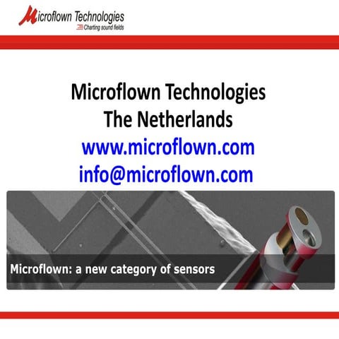 Microflown - a new category of sensors