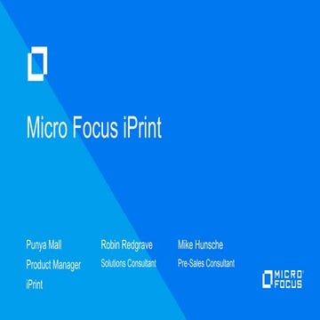 Micro Focus iPrint