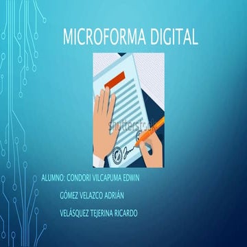 Microforma digital | PPTX