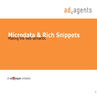 Microdata & Rich Snippets