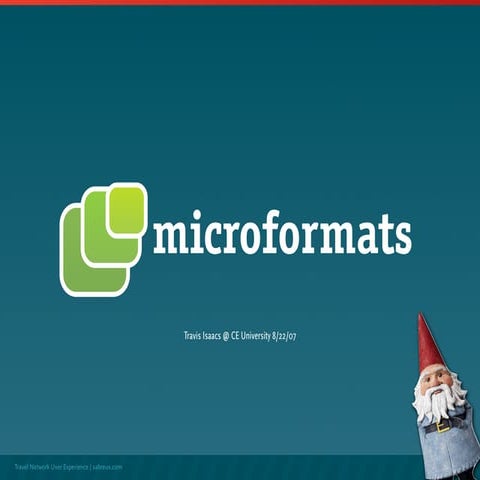 Microformats, an overview