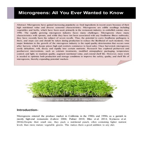Microgreens