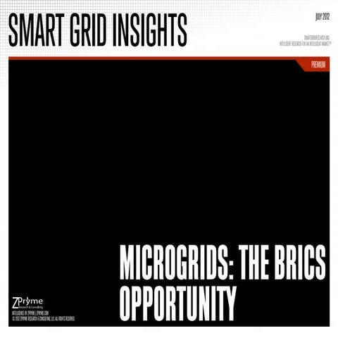 [Smart Grid Market Research] Microgrids: The BRICS Opportunity - Zpryme Smart Grid Insights