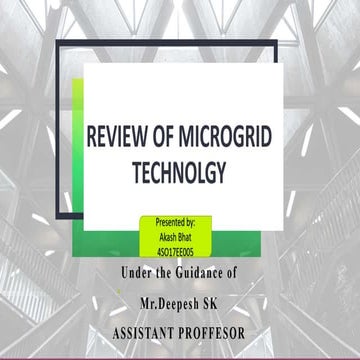 Microgrid tecnology