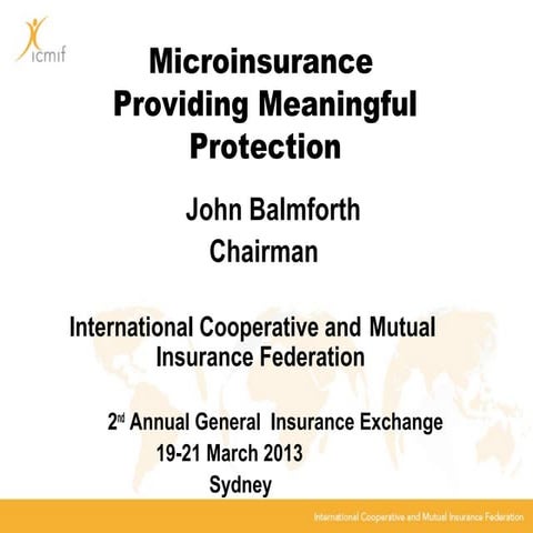 Micro insurance | PPT