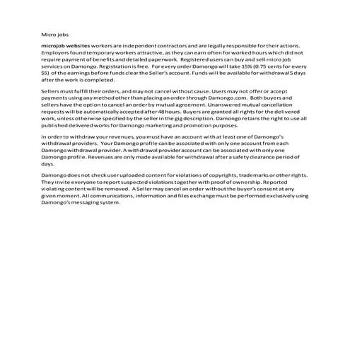 eGuide For Microworkers | PDF