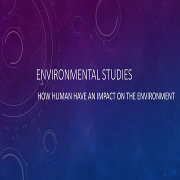 Environmental Studies