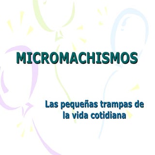 Micromachismos