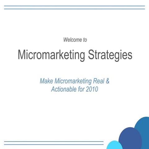 Micromarketing Strategies - NHCWIB