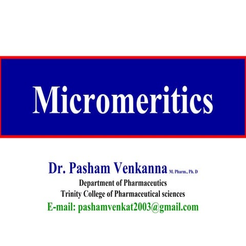 Micromeritics