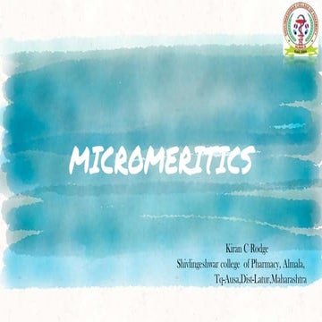 Micromeritics